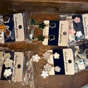 Elegant Floral Drop Earrings